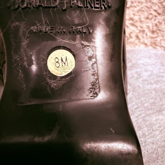 Donald Pliner Black Patent Leather Ankle Boots - Picture 5 of 5